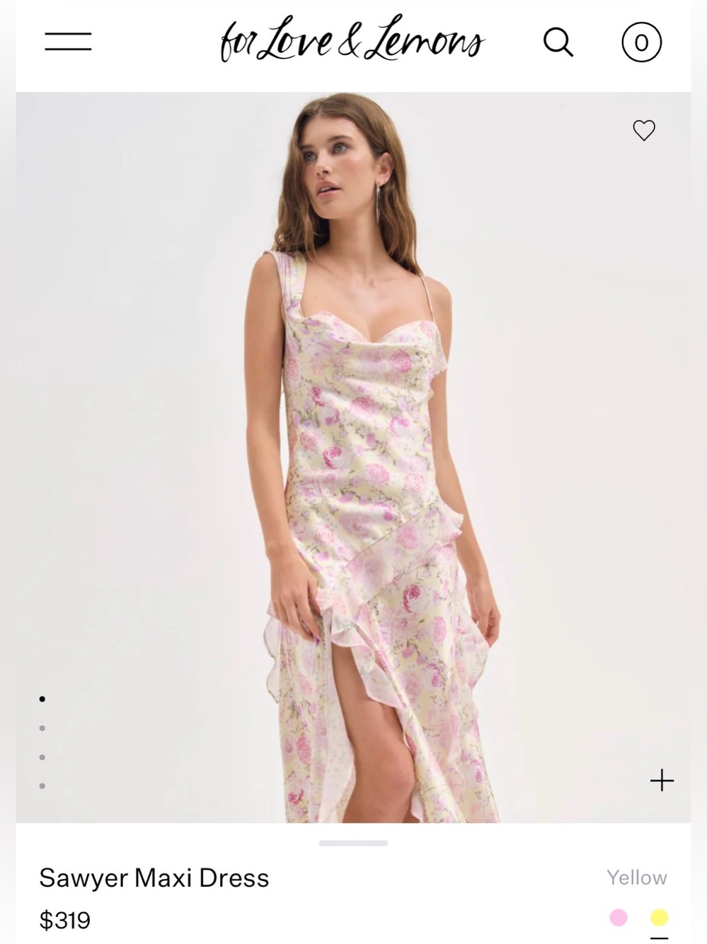 For Love & Lemons Sawyer Maxi Dress